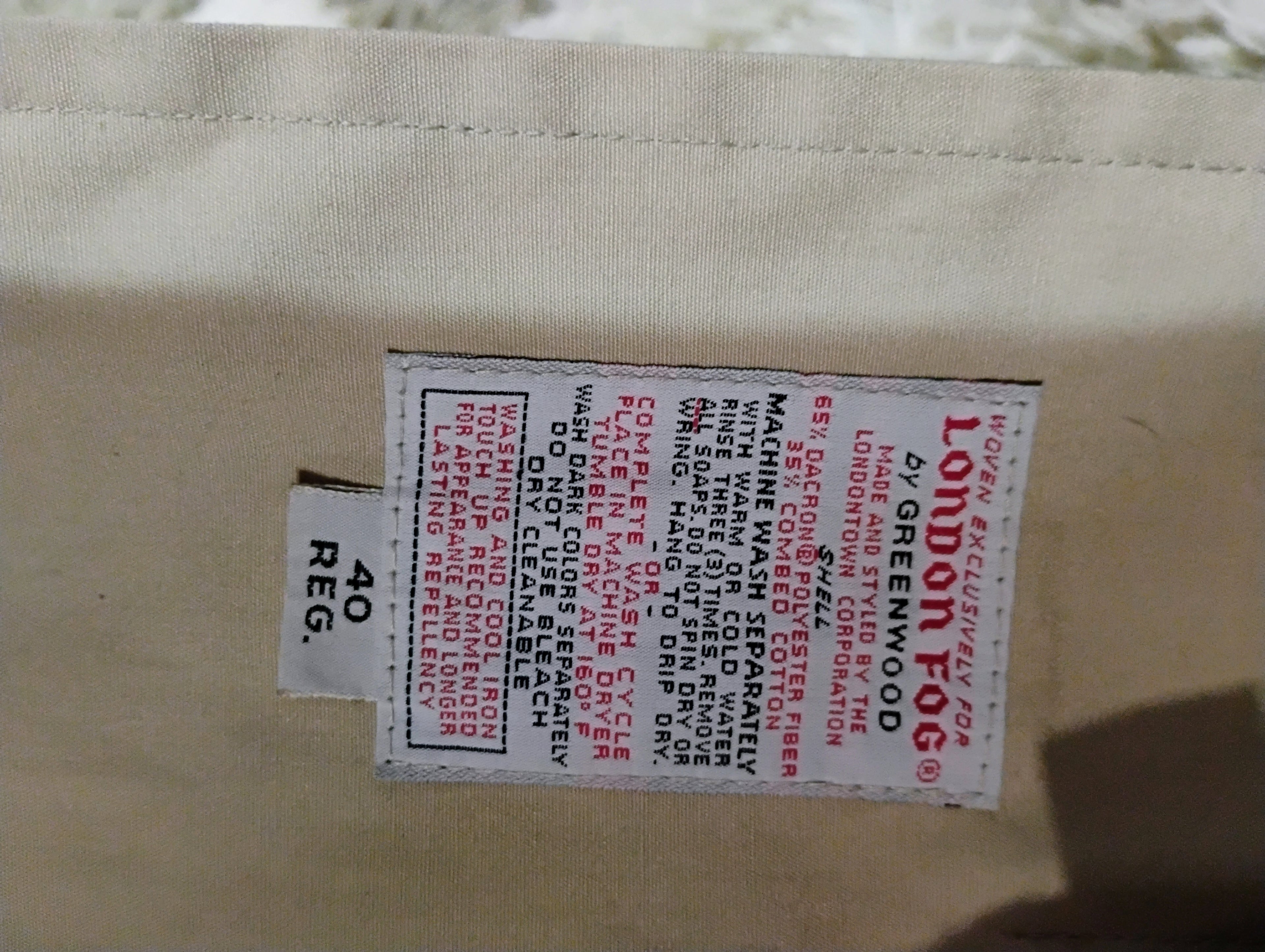 London Fog Double Layer Jacket 40