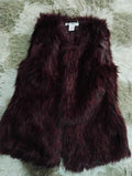 Say What Faux Fur Vest Small