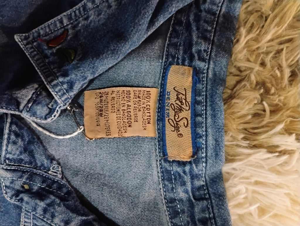 Vintage Embroidered Denim Top JMS 3XL